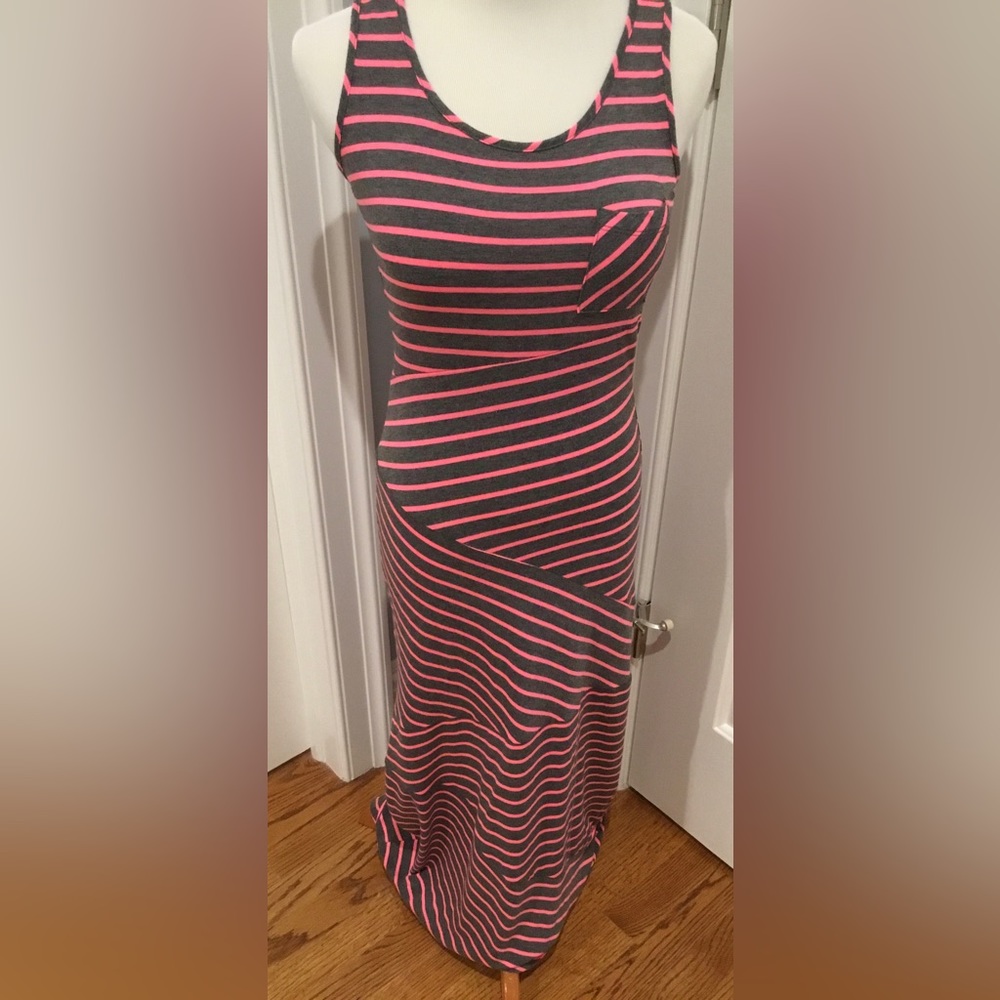 SEXY AQUA RACER BACK TANK MAXI DRESS. NWOT SZ SMALL